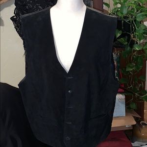 Nice Black Leather/Suede Vest!